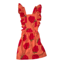 Mainio frill dress, raspberry | 110/116cm