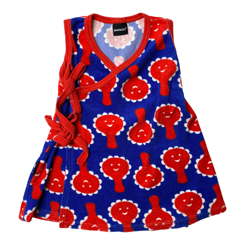 Metsola sleeveless terry dress, rattle | 74/80cm