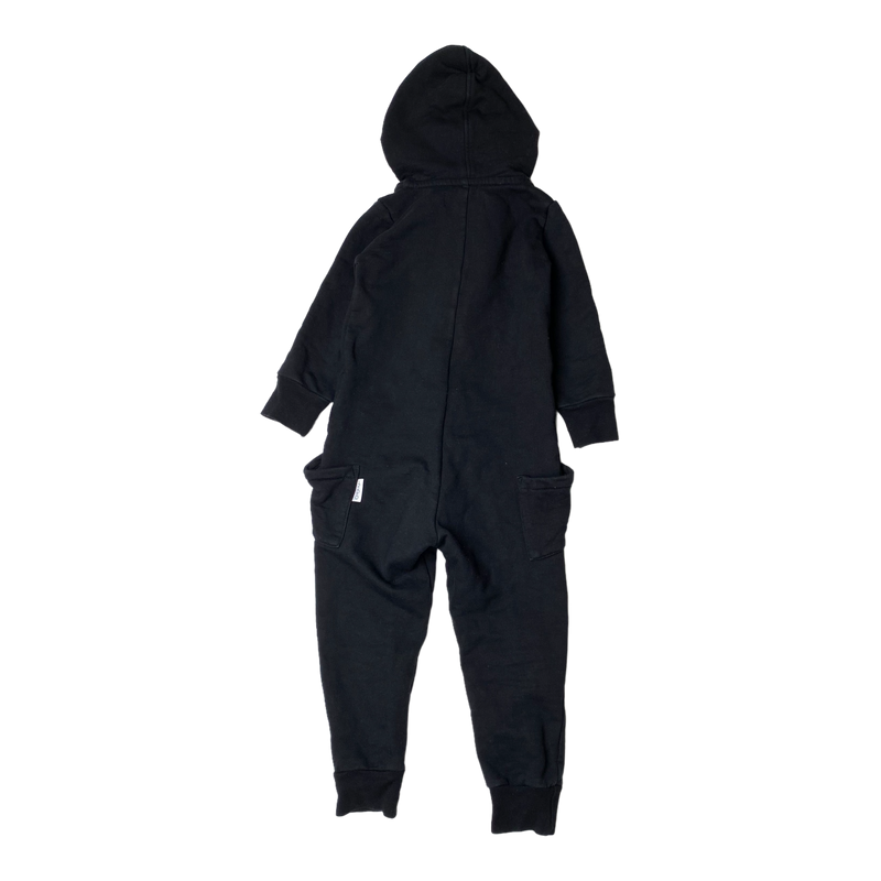 Gugguu sweat jumpsuit, black | 104cm