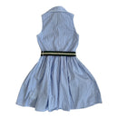 Kurzarm Kleid Classy Stripes mit Gurt (122/128)