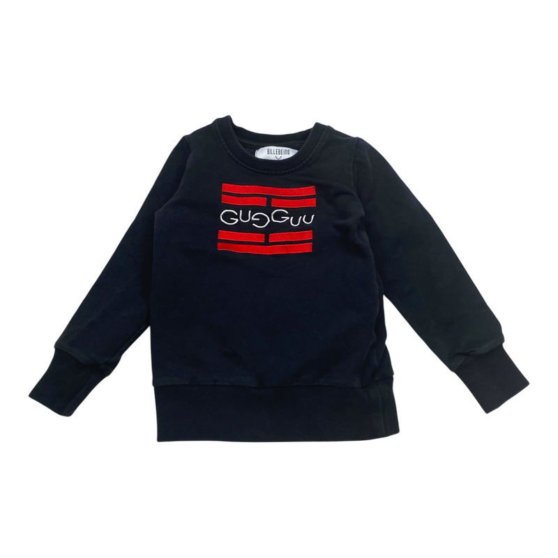 Gugguu logo sweatshirt, black | 98cm