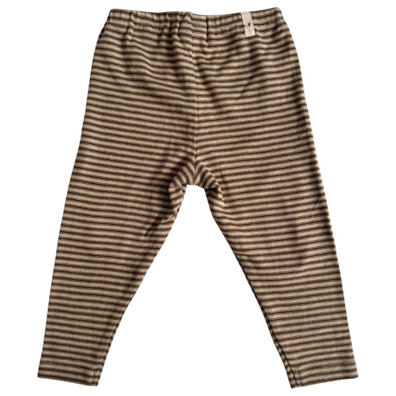 Organic Baby Legging Brown Stripes (86)