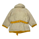 Mini Rodini teddy jacket, white/yellow | 104/110cm