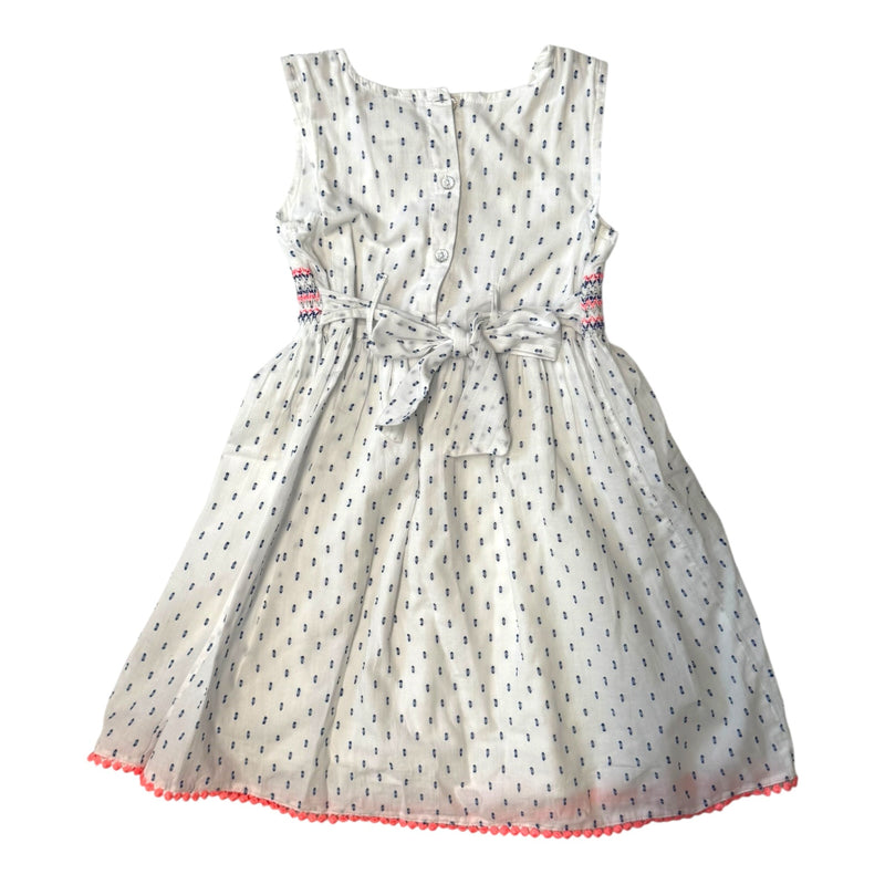 Kurzarm Kleid Aztek Neon (116)