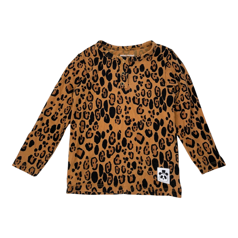 Mini Rodini basic grandpa shirt, leopard | 80/86cm
