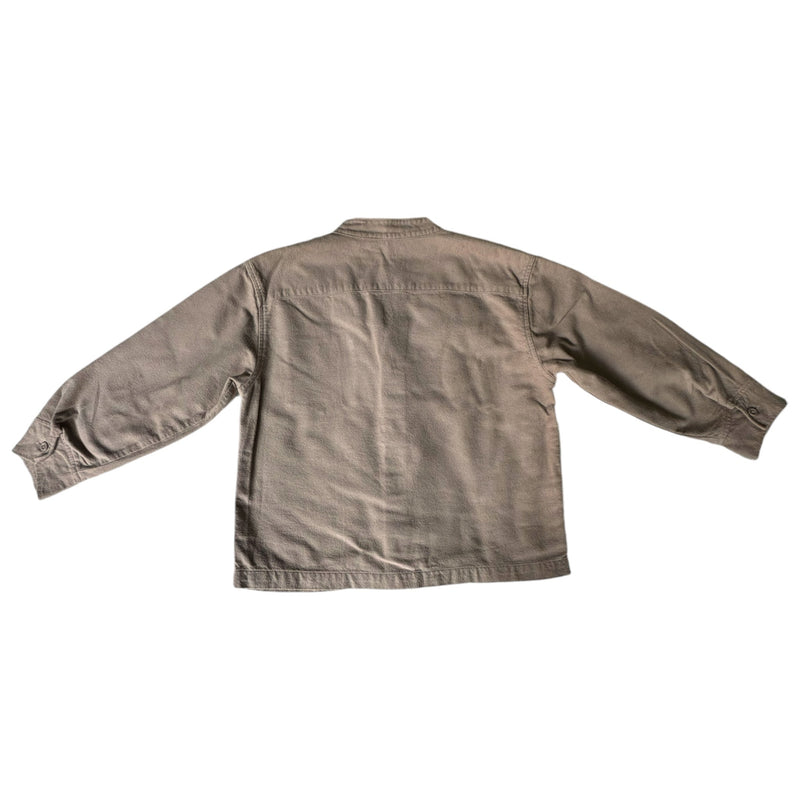 Baumwoll Flanell Shirt Taupe (122)