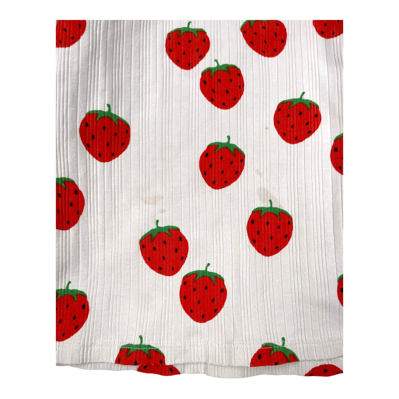 Mini Rodini rib shirt, strawberry | 116/122cm