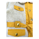 Mini Rodini teddy jacket, white/yellow | 104/110cm