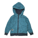 Mainio hoodie, blue and grey | 98/104cm