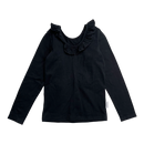 Gugguu frill shirt, black | 104cm