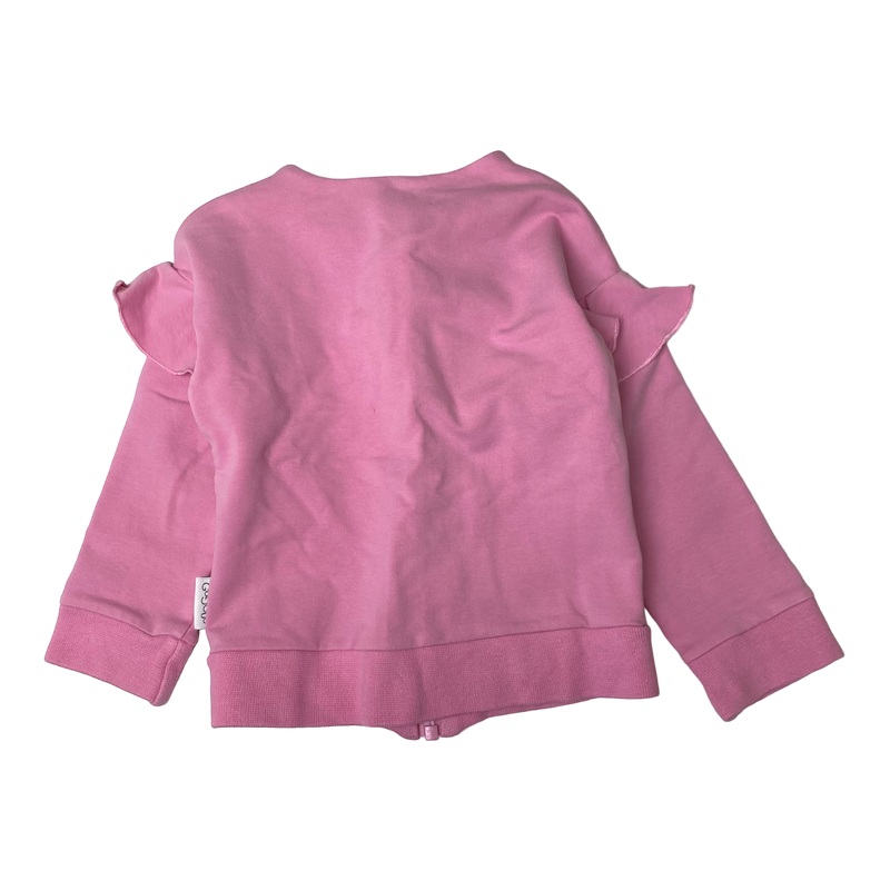 Gugguu zipper sweat jacket, pink | 92cm