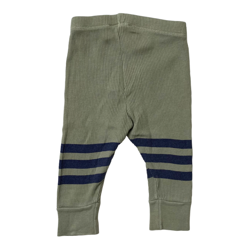 Bobo Choses rib leggings, moss green | 68cm