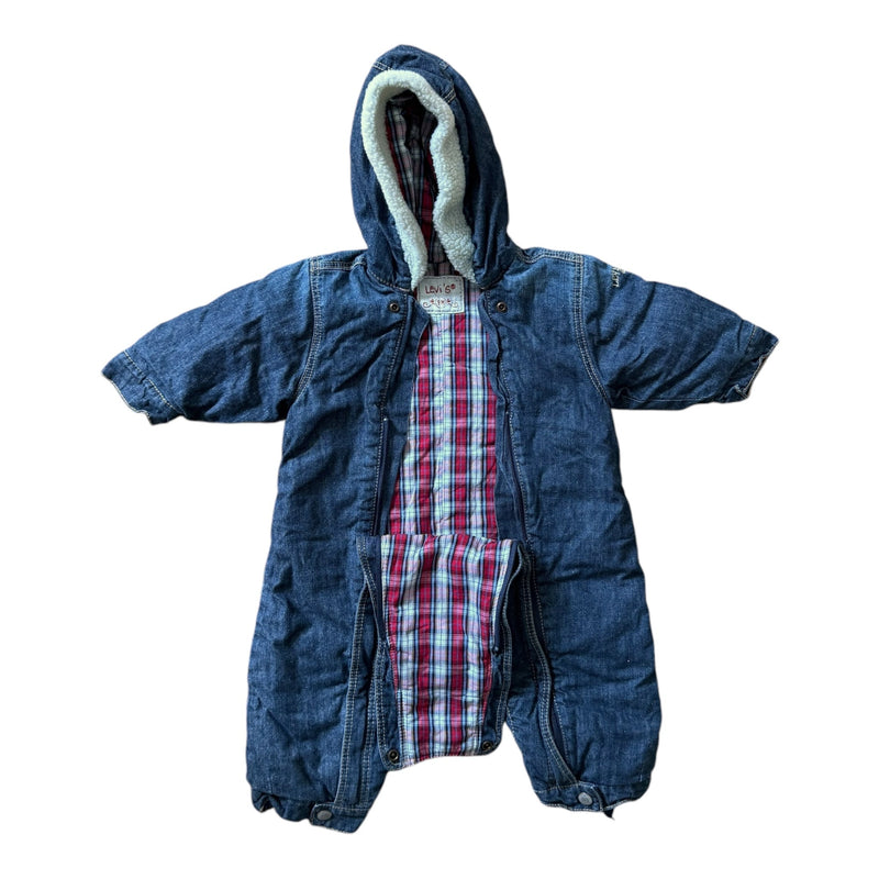 Baby Soft Denim Suit mit Füßlinge (74)