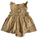 Baby Organic Flowers Kleid mit Höschen (68)