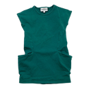 Gugguu pocket tunic dress, teal | 92cm