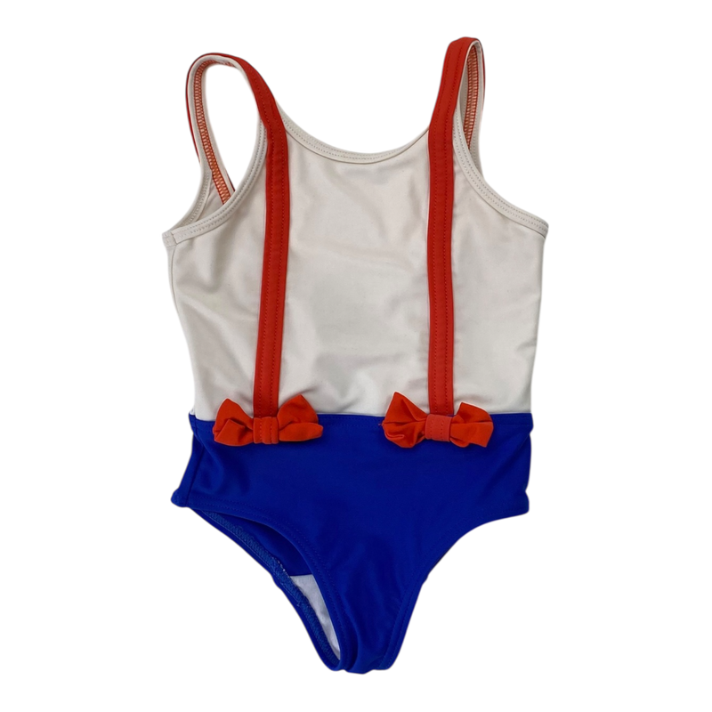 Mini Rodini swimsuit, white / blue / red | 80/86cm