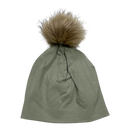 Gugguu cotton knit beanie, tea green | 57cm+