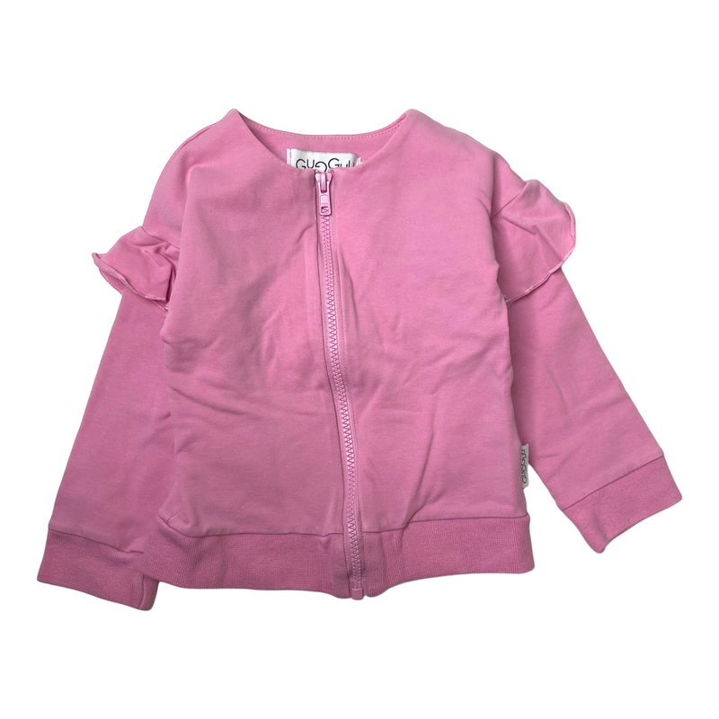 Gugguu zipper sweat jacket, pink | 92cm