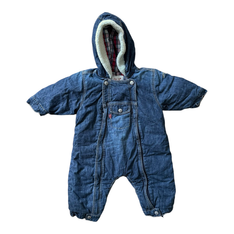 Baby Soft Denim Suit mit Füßlinge (74)