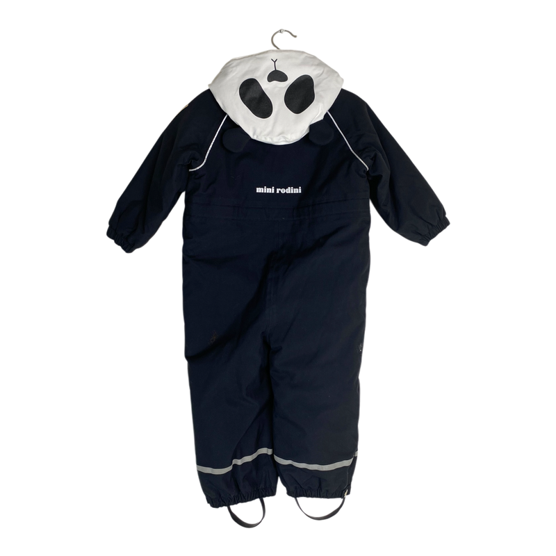 Mini Rodini alaska panda winter overall, black | 92cm