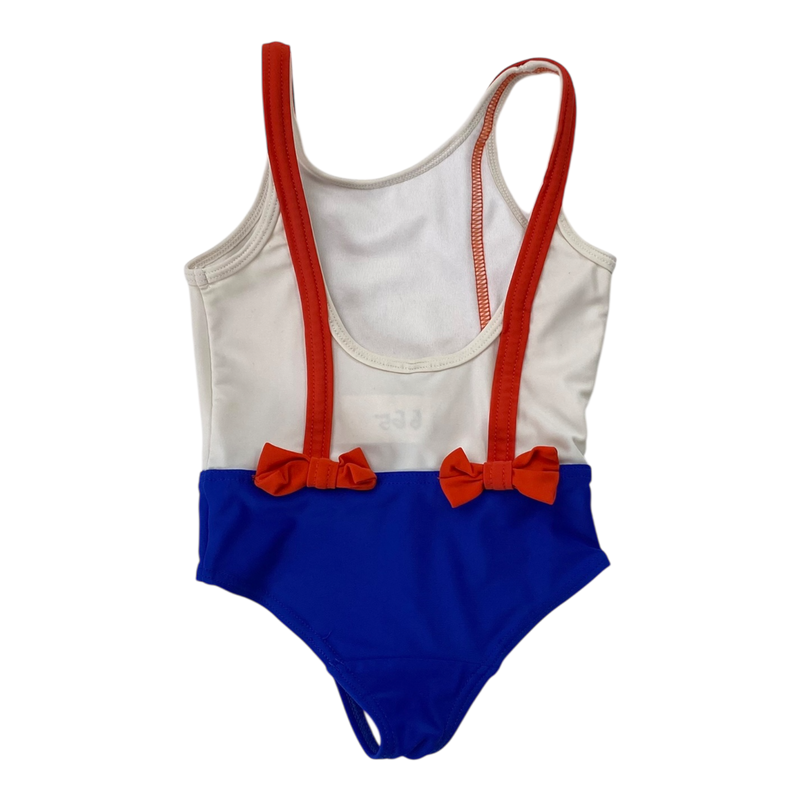 Mini Rodini swimsuit, white / blue / red | 80/86cm