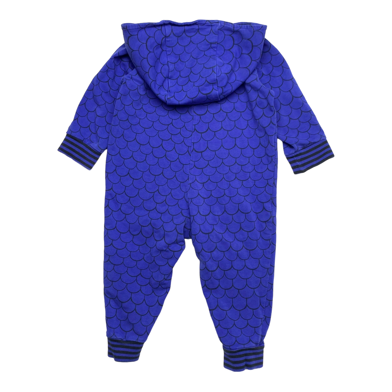 Mini Rodini sweat jumpsuit, midnight blue | 68/74cm