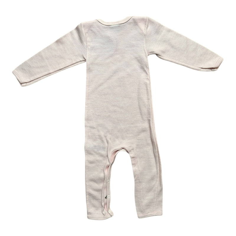 Baby Strampler blush Stripe (80/86)