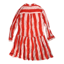 Molo cacao stripe dress, bright orange | 134/140cm