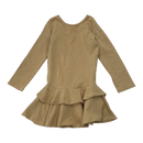 Gugguu frilla dress, sand | 74cm