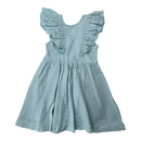 Mainio sleeveless frill dress, light blue | 86/92cm