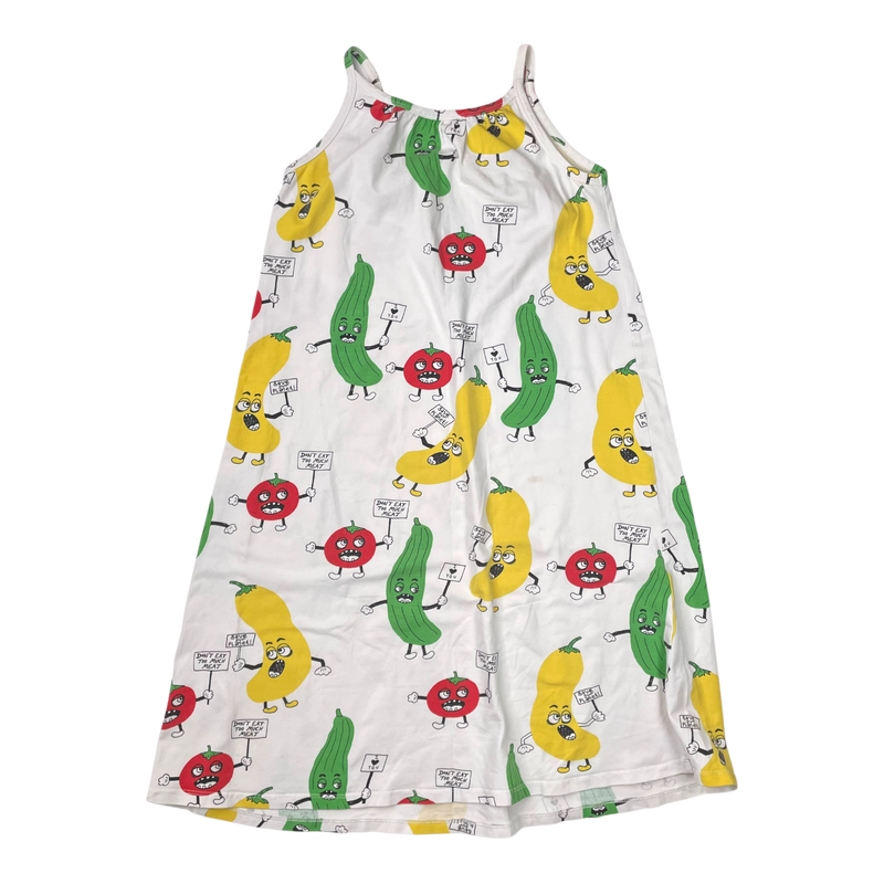 Mini Rodini dress, vegetables | 128/134cm