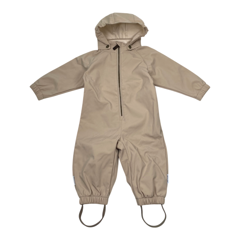 Mini A Ture matarno softshell overall, wheat | 74cm