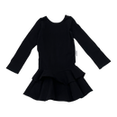 Gugguu frilla dress, black | 80cm