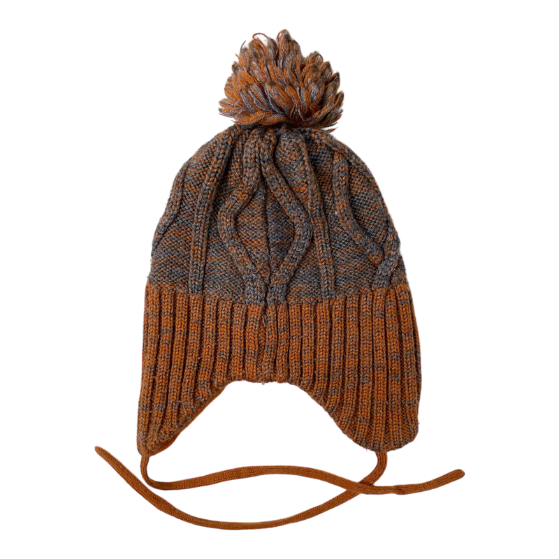 Reima wool beanie, brown/grey | 9-12m