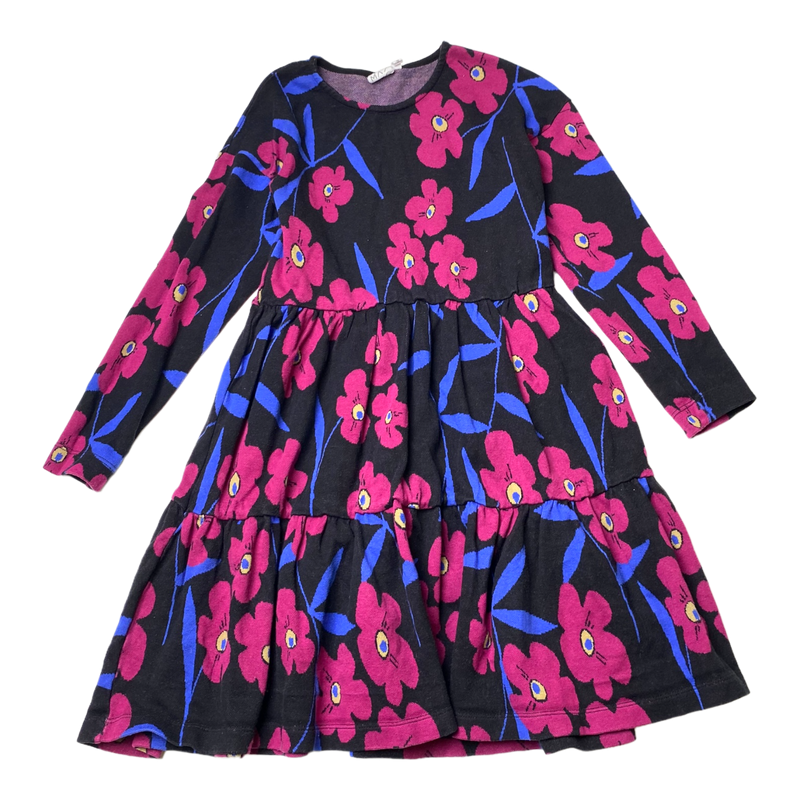 Mainio jacquard dress, flower | 146/152cm