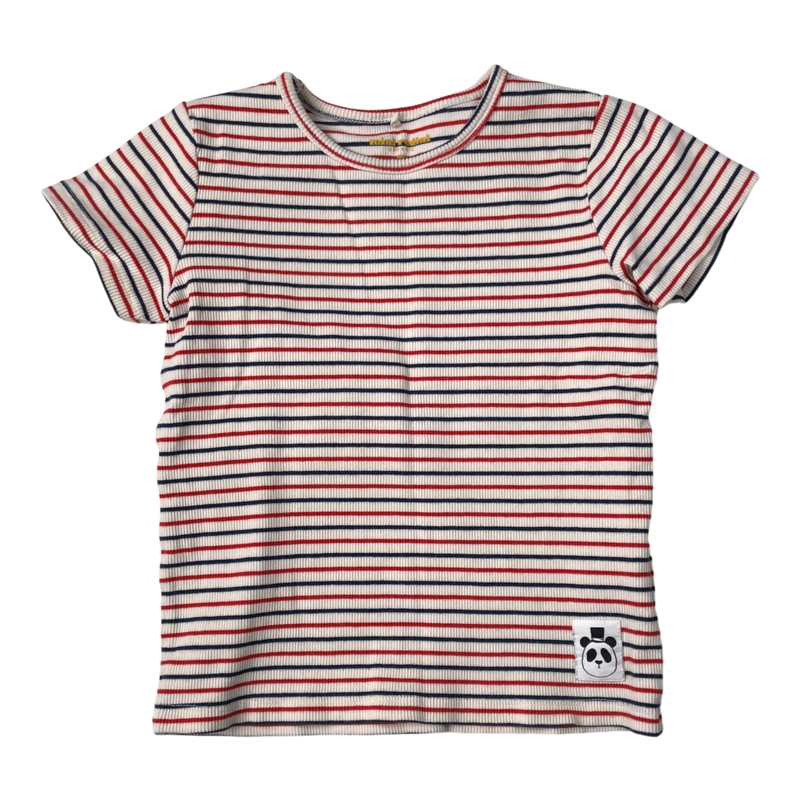 Mini Rodini rib t-shirt, stripe | 104/11cm