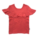 Gugguu frill t-shirt, coral | 80cm