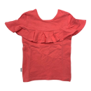 Gugguu frill t-shirt, coral | 80cm