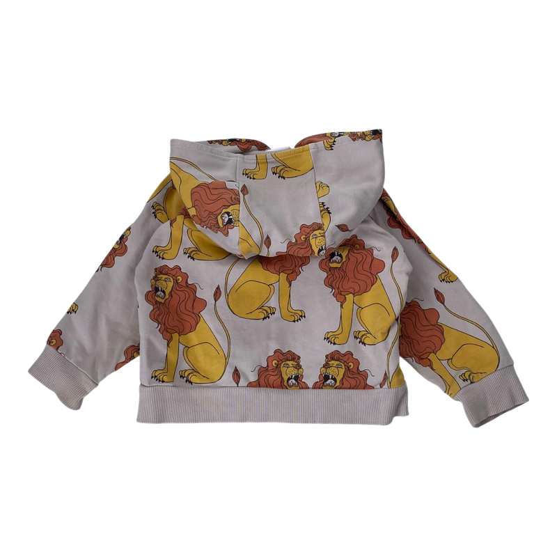 Mini Rodini zip hoodie, lion | 80/86cm