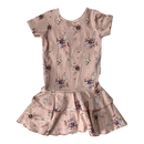 Gugguu t-shirt frilla dress, flowers | 104cm