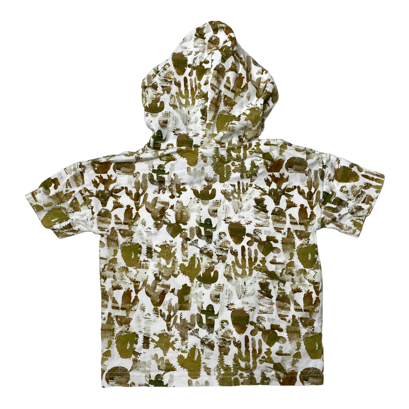 Kaiko hooded t-shirt, cactus | 86/92cm