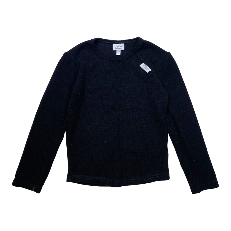 Gugguu merino shirt, black | 98cm