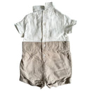 Babystrampler Bowtie Linen (68)