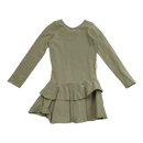 Gugguu frilla dress, olive green | 98cm
