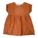 Kaiko linen dress, coral | 86/92cm