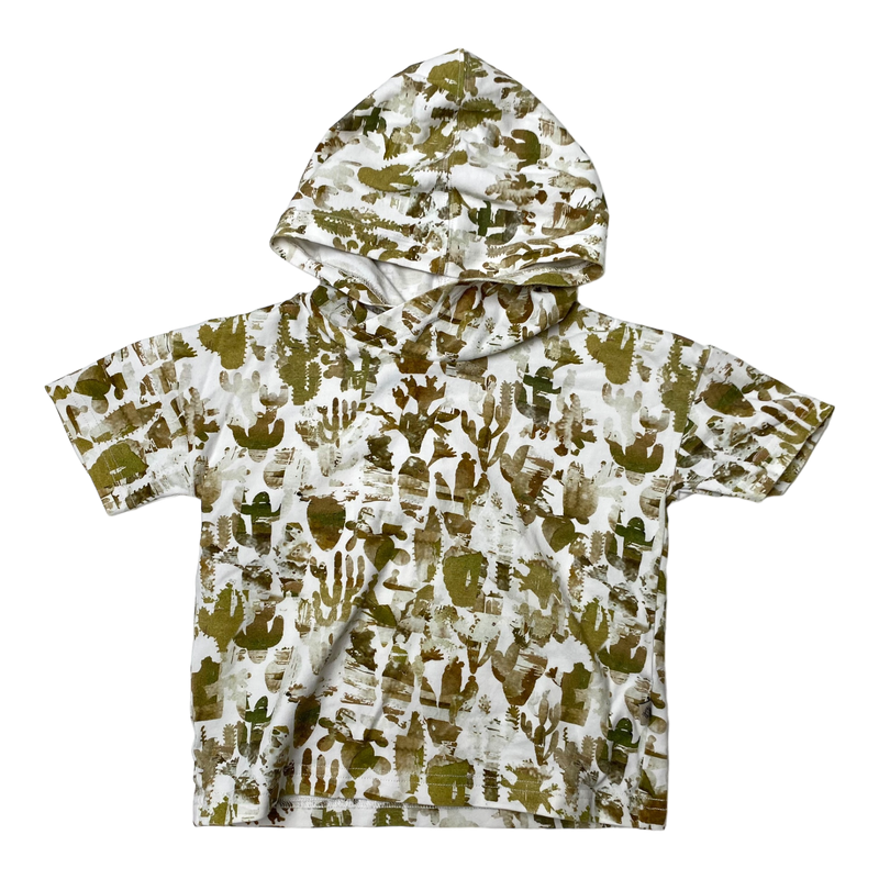 Kaiko hooded t-shirt, cactus | 86/92cm