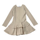 Gugguu frilla dress, wheat | 92cm