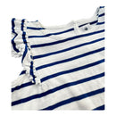 Kurzarm Kleid Volant Classic Stripes (110)