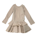 Gugguu frilla dress, wheat | 110cm