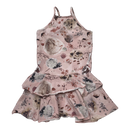 Gugguu spagetti frilla dress, ice cream | 98cm